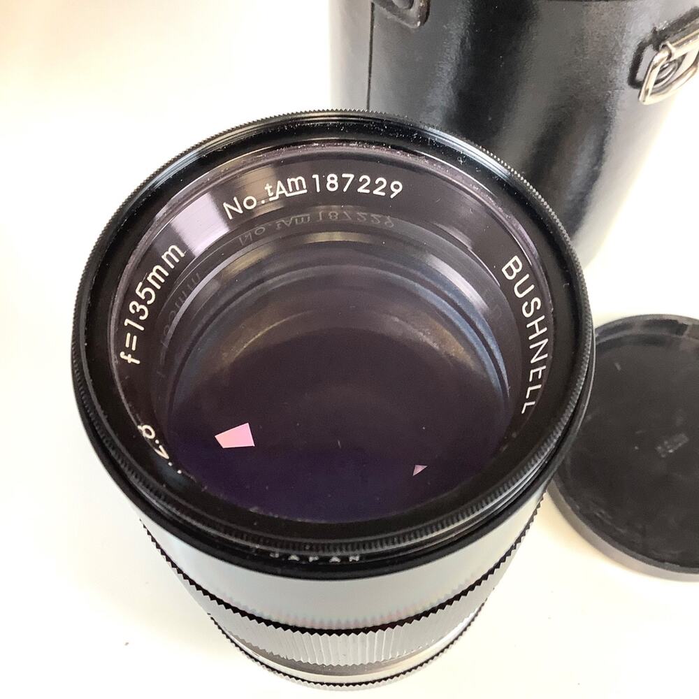 Bushnell 135mm f/2.8 Prime Camera Lens Pentax M42 Screw Mount w/ Filter & Case - Picture 5 of 10